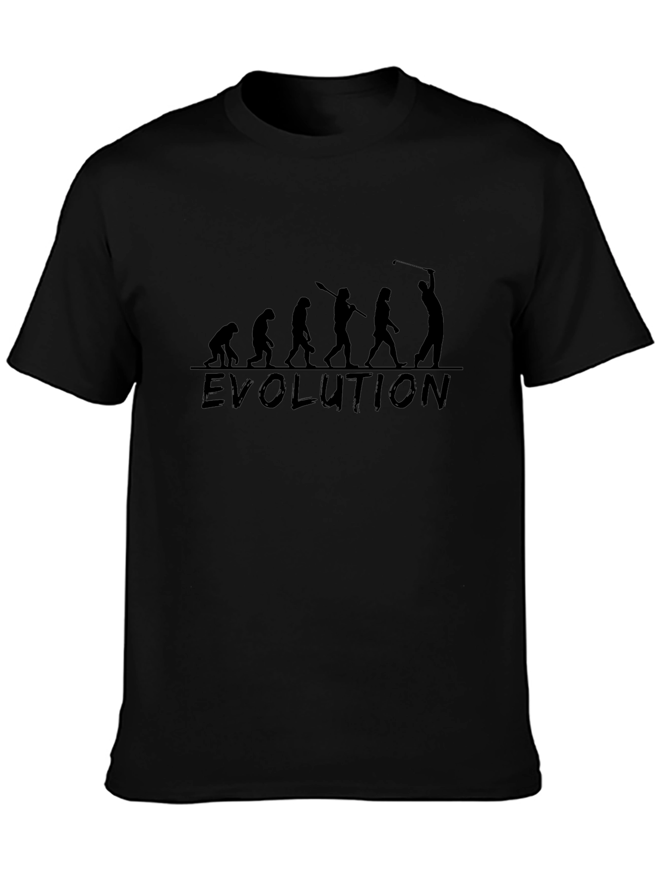 Evolution of Golf T-Shirt - Black