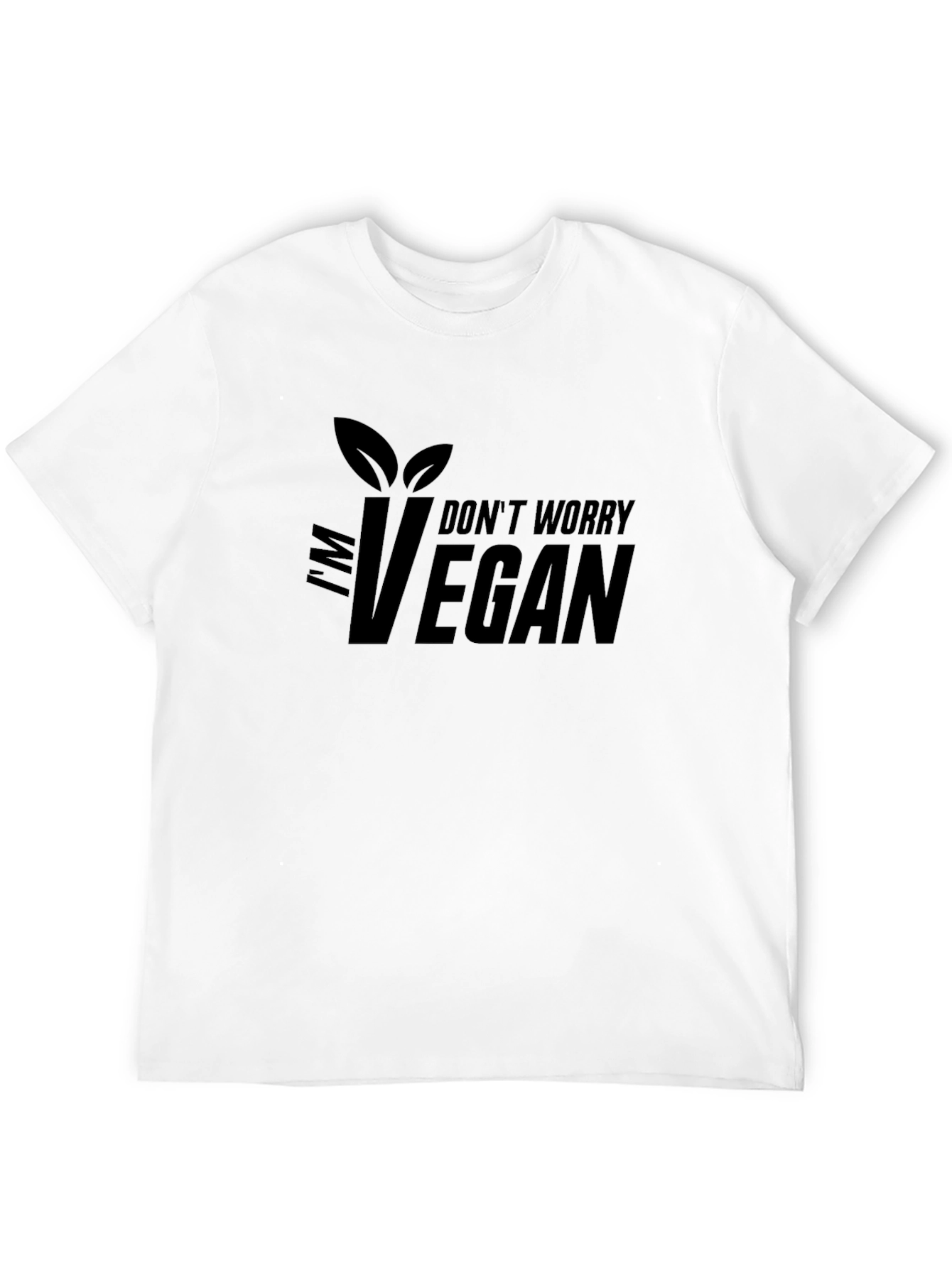 Im Vegan T-Shirt - Dont Worry Graphic Tee