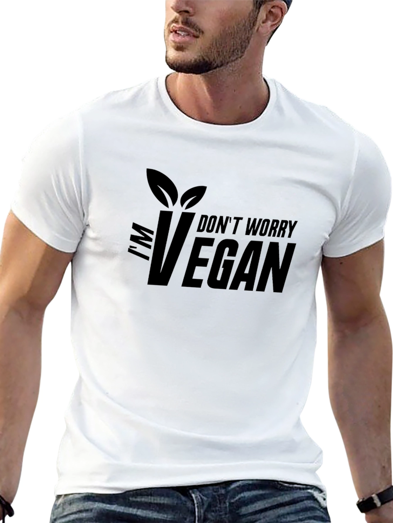 Im Vegan T-Shirt - Dont Worry Graphic Tee