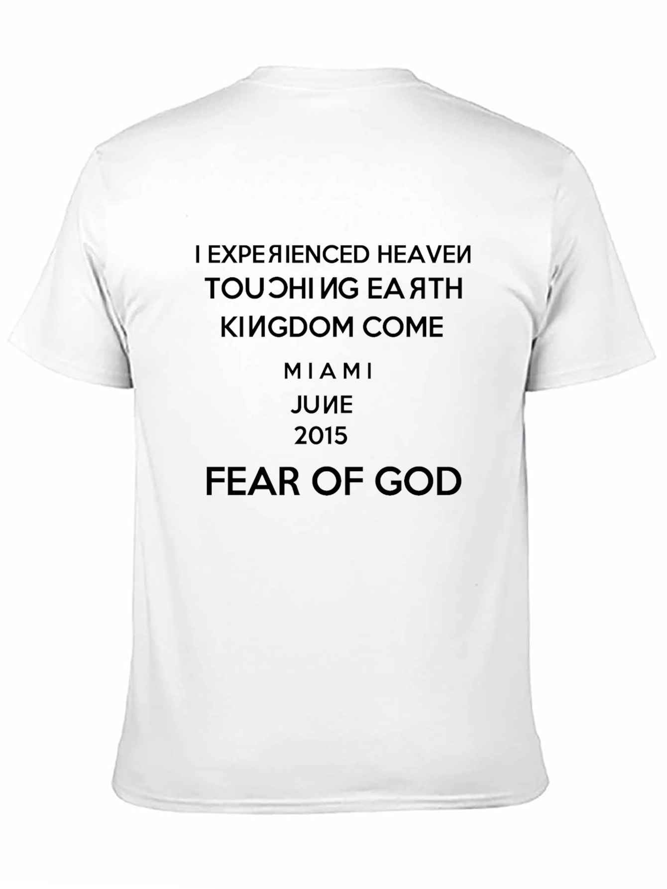 Fear Of God Black Graphic Print T-Shirt