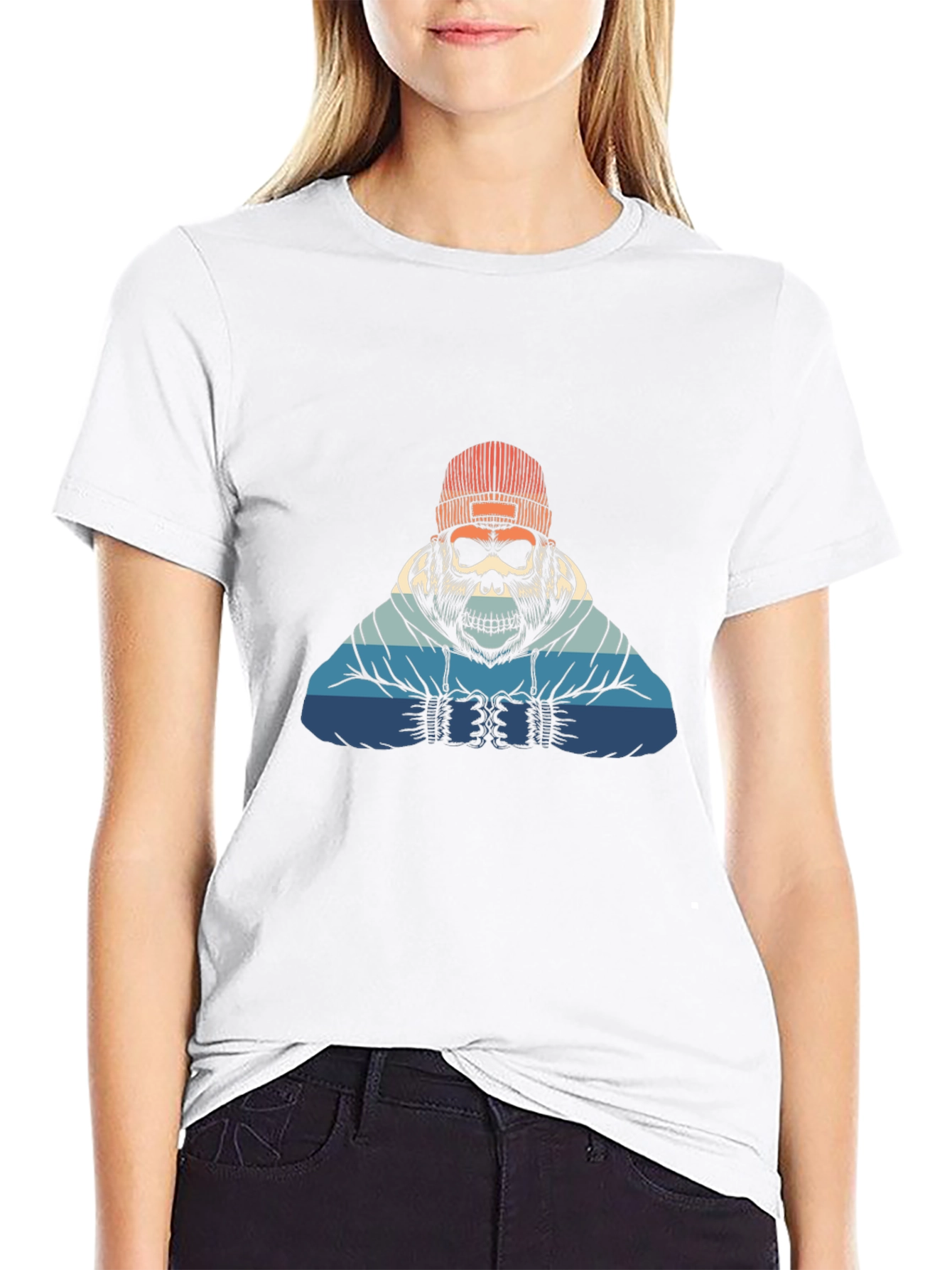 Retro Skull Gorilla Graphic Tee