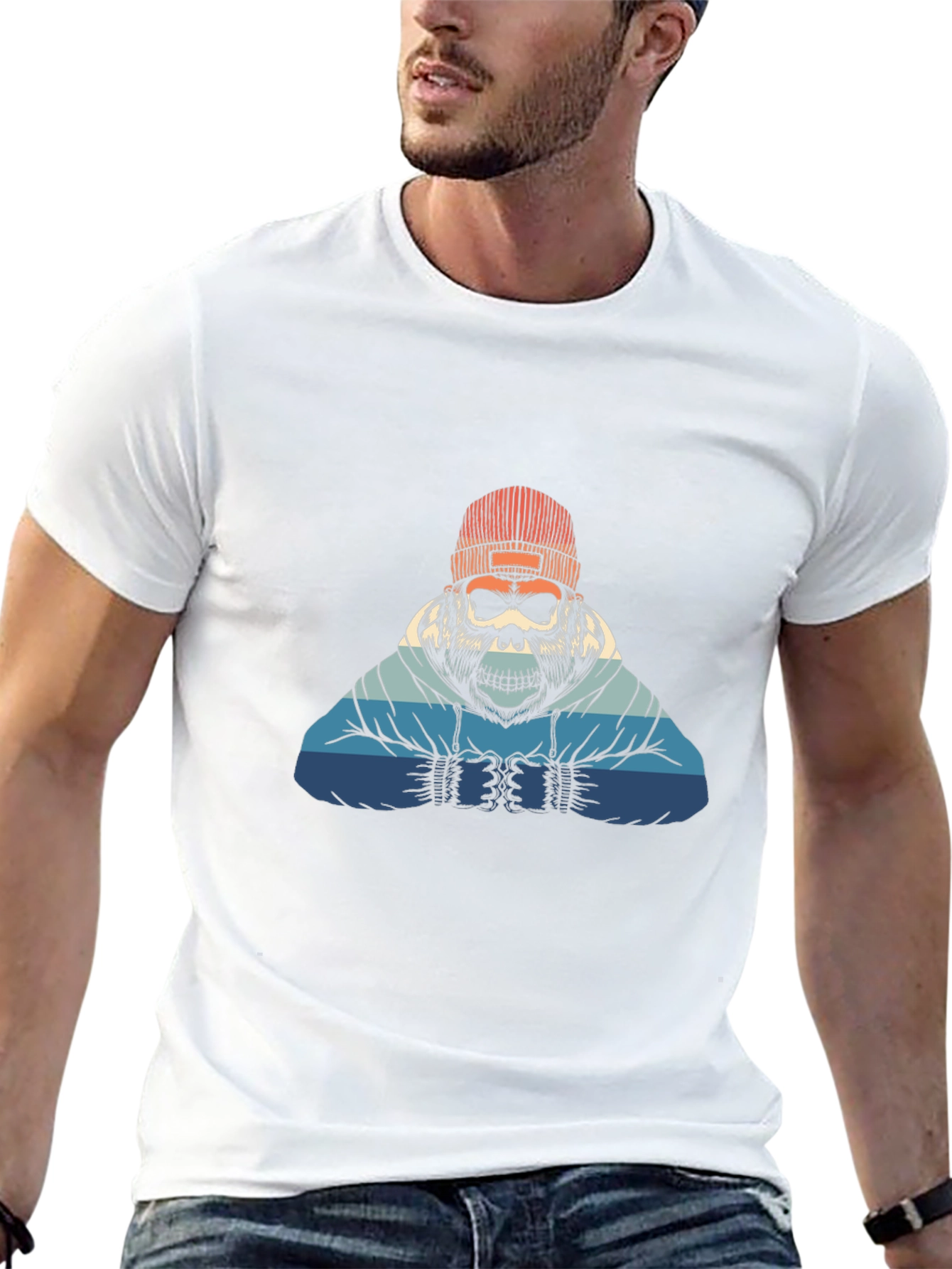 Retro Skull Gorilla Graphic Tee
