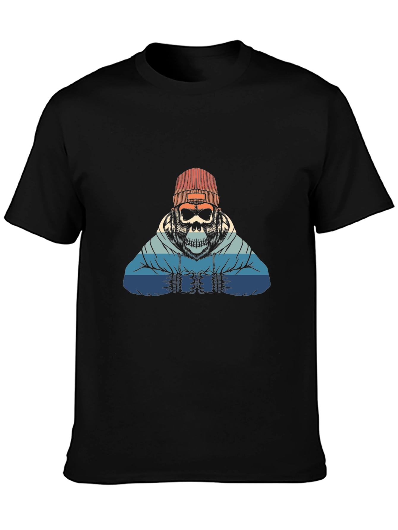 Retro Skull Gorilla Graphic Tee