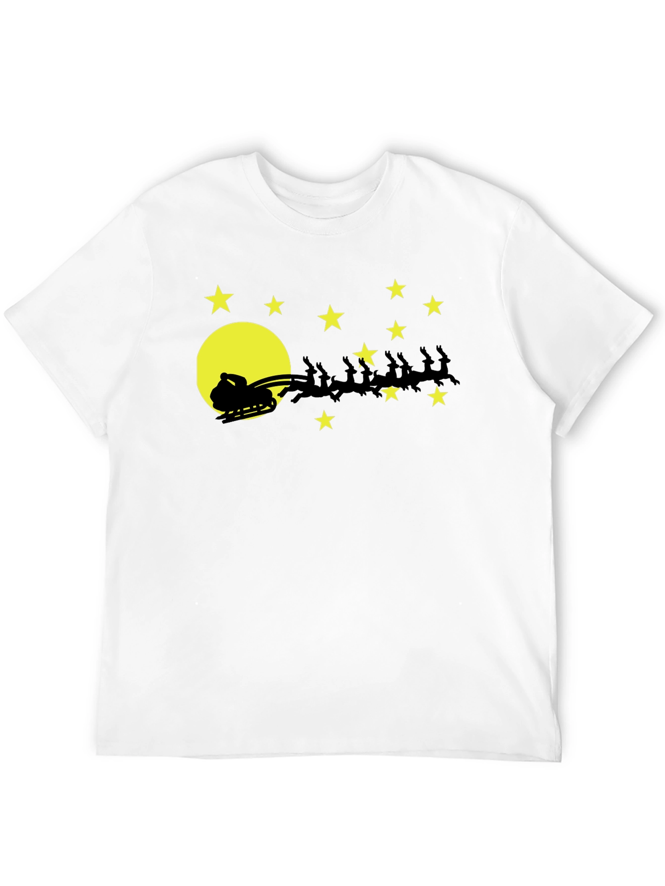Santas Sleigh T-Shirt Christmas Holiday Tee