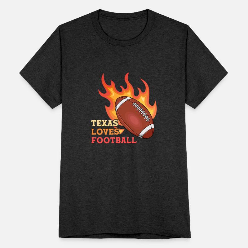 Texas Burning Football Design for proud Texan Fans