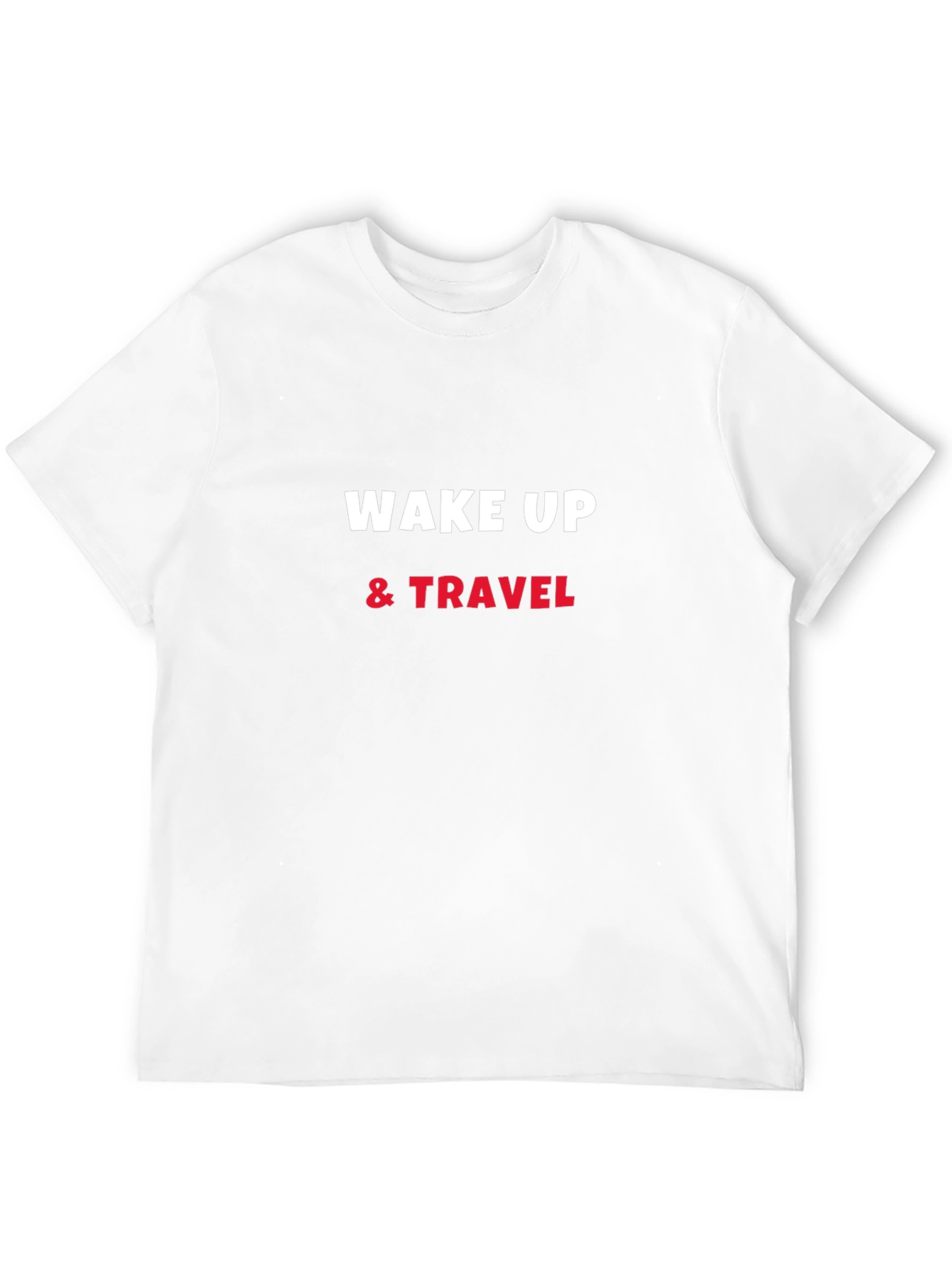 Wake Up & Travel Black Graphic Tee