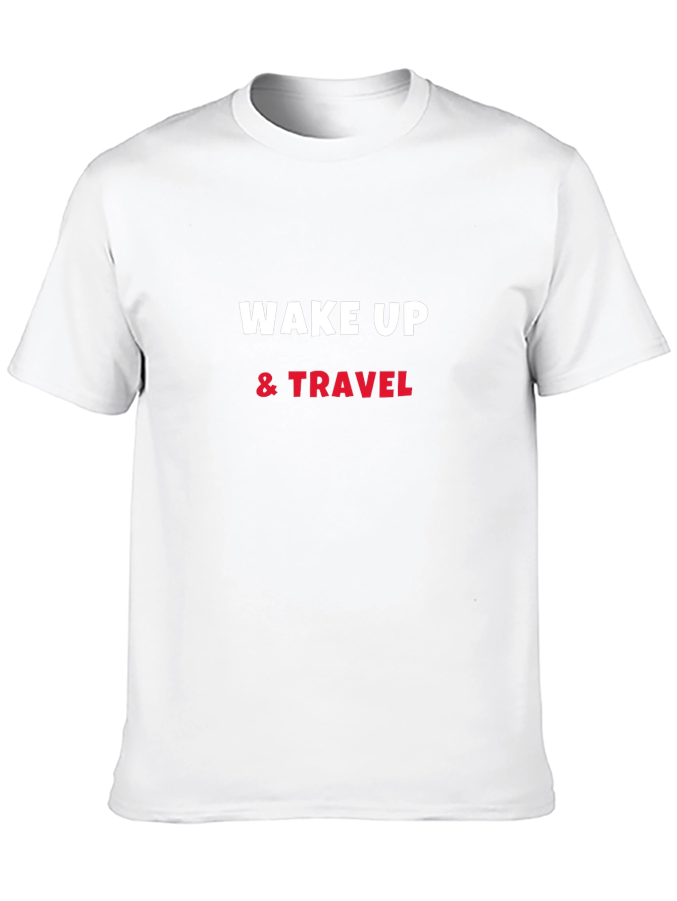 Wake Up & Travel Black Graphic Tee