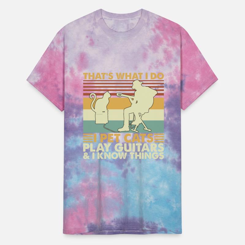 That's What I Do I Pet Cats Play Guitars Vintage