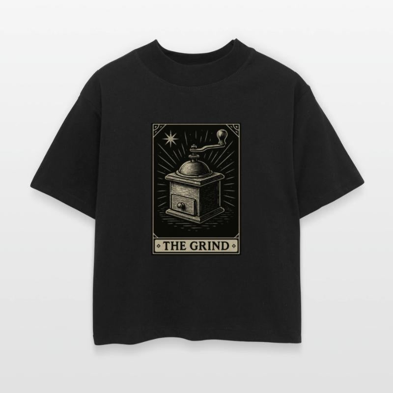 The Grind – Coffee Tarot Manual Grinder Card