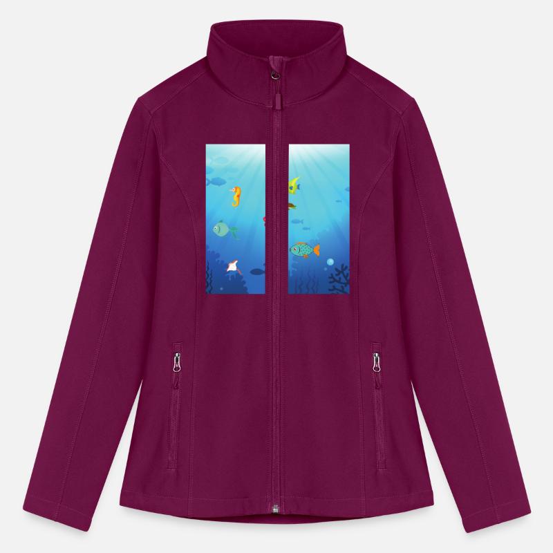 The ocean marine sea life under the water nature