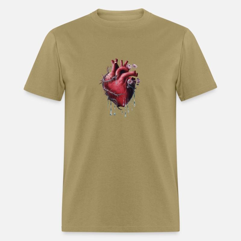 Thorny Heart Bloom Tee - Love, Pain, and Growth Gr