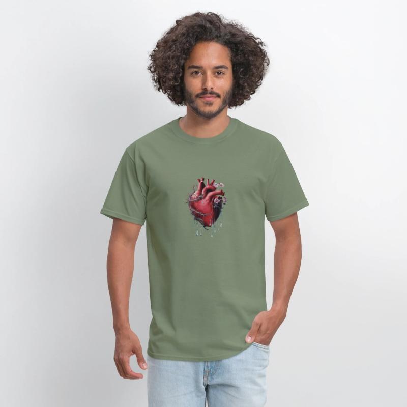 Thorny Heart Bloom Tee - Love, Pain, and Growth Gr