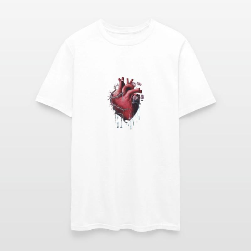 Thorny Heart Bloom Tee - Love, Pain, and Growth Gr