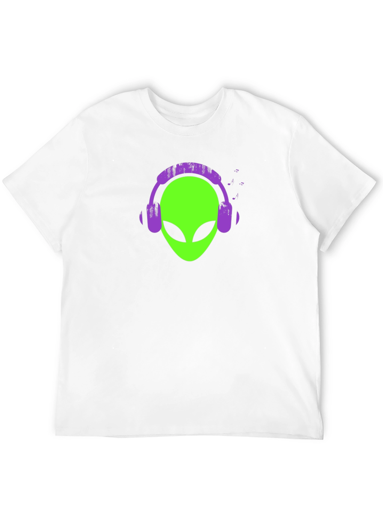 Alien Headphone T-Shirt - Black Tee