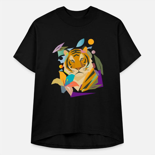 Tiger with Flower – Powerful Nature Motif