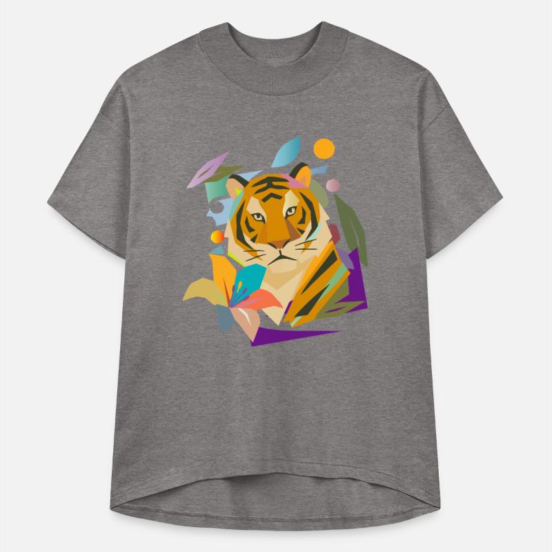 Tiger with Flower – Powerful Nature Motif