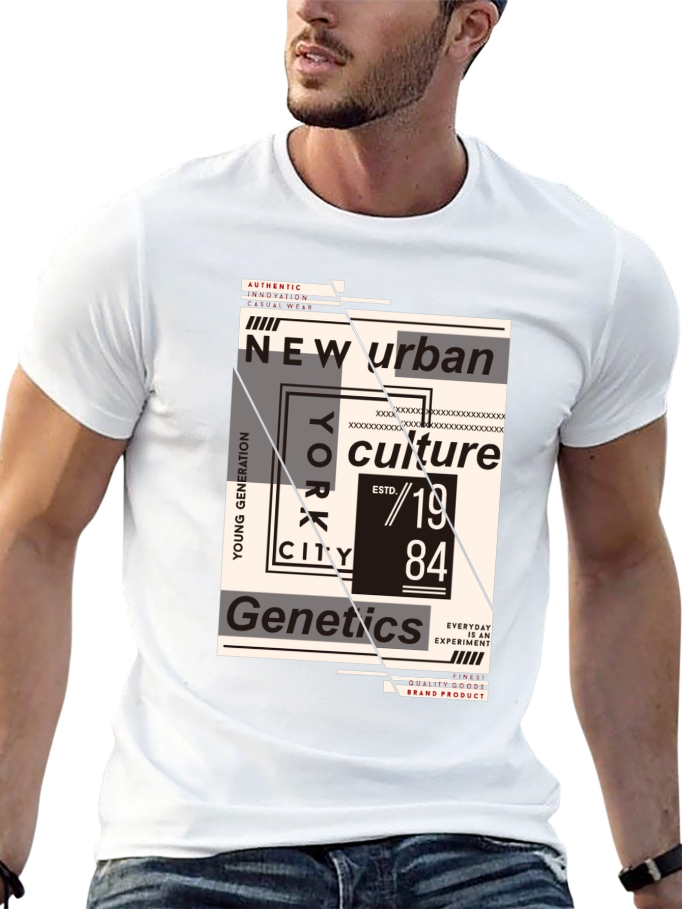 New Urban Culture Graphic Tee - Black