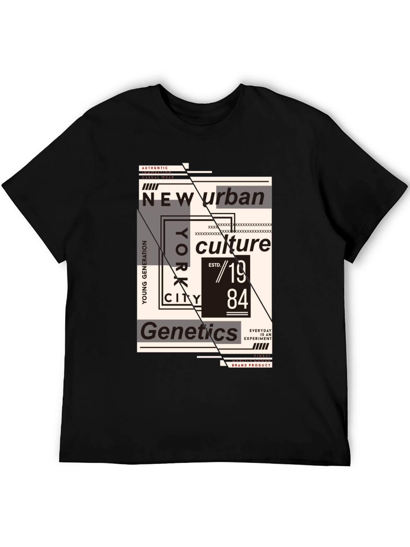 New Urban Culture Graphic Tee - Black