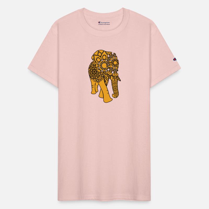 Tribal Elephant Elephant Silhouette Swirls Mandala