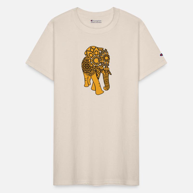 Tribal Elephant Elephant Silhouette Swirls Mandala