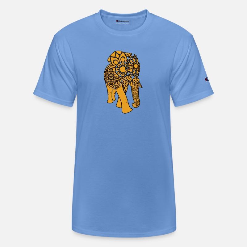 Tribal Elephant Elephant Silhouette Swirls Mandala