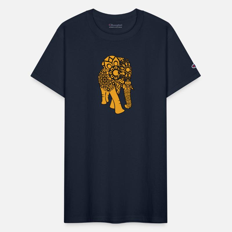 Tribal Elephant Elephant Silhouette Swirls Mandala