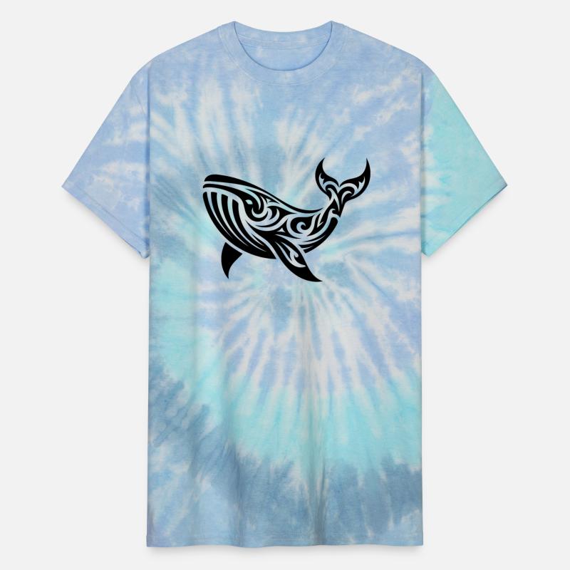 Tribal Tattoo Style Whale Swimming Sea Creature