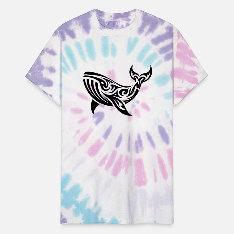 Tribal Tattoo Style Whale Swimming Sea Creature