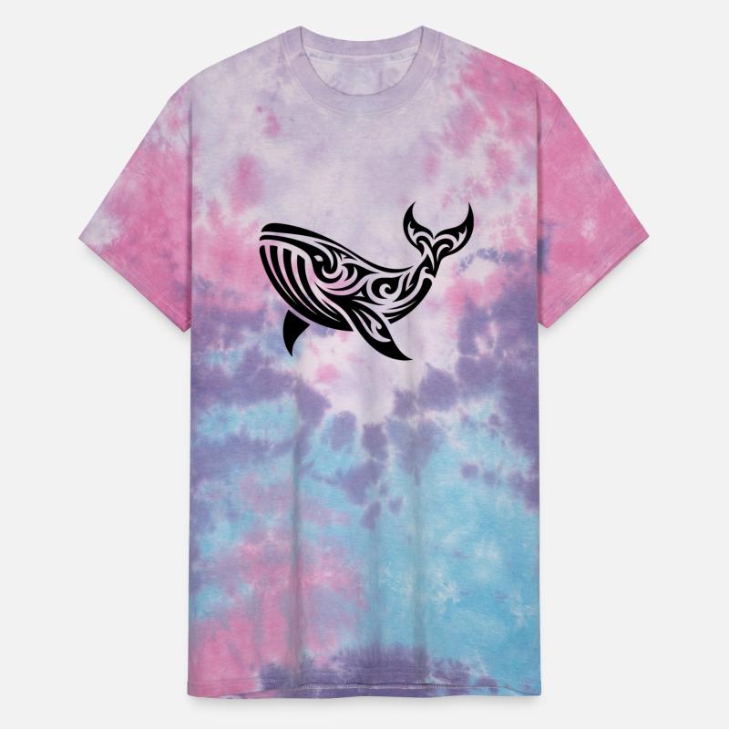 Tribal Tattoo Style Whale Swimming Sea Creature