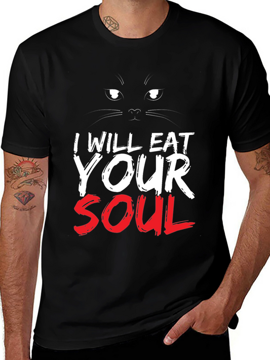 I Will Eat Your Soul Black Cat T-Shirt