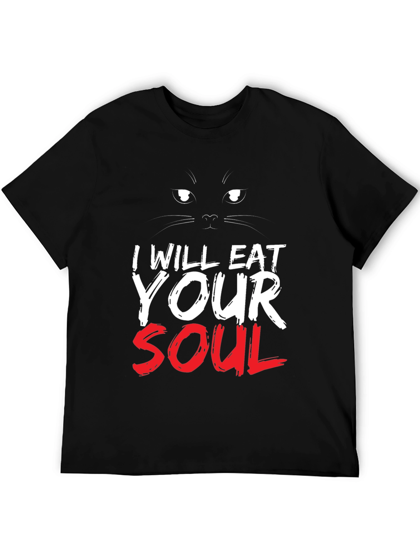 I Will Eat Your Soul Black Cat T-Shirt