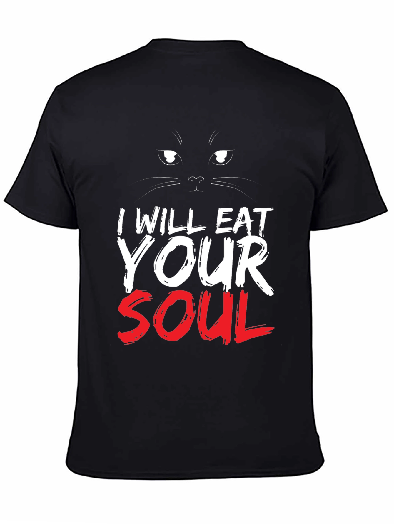 I Will Eat Your Soul Black Cat T-Shirt