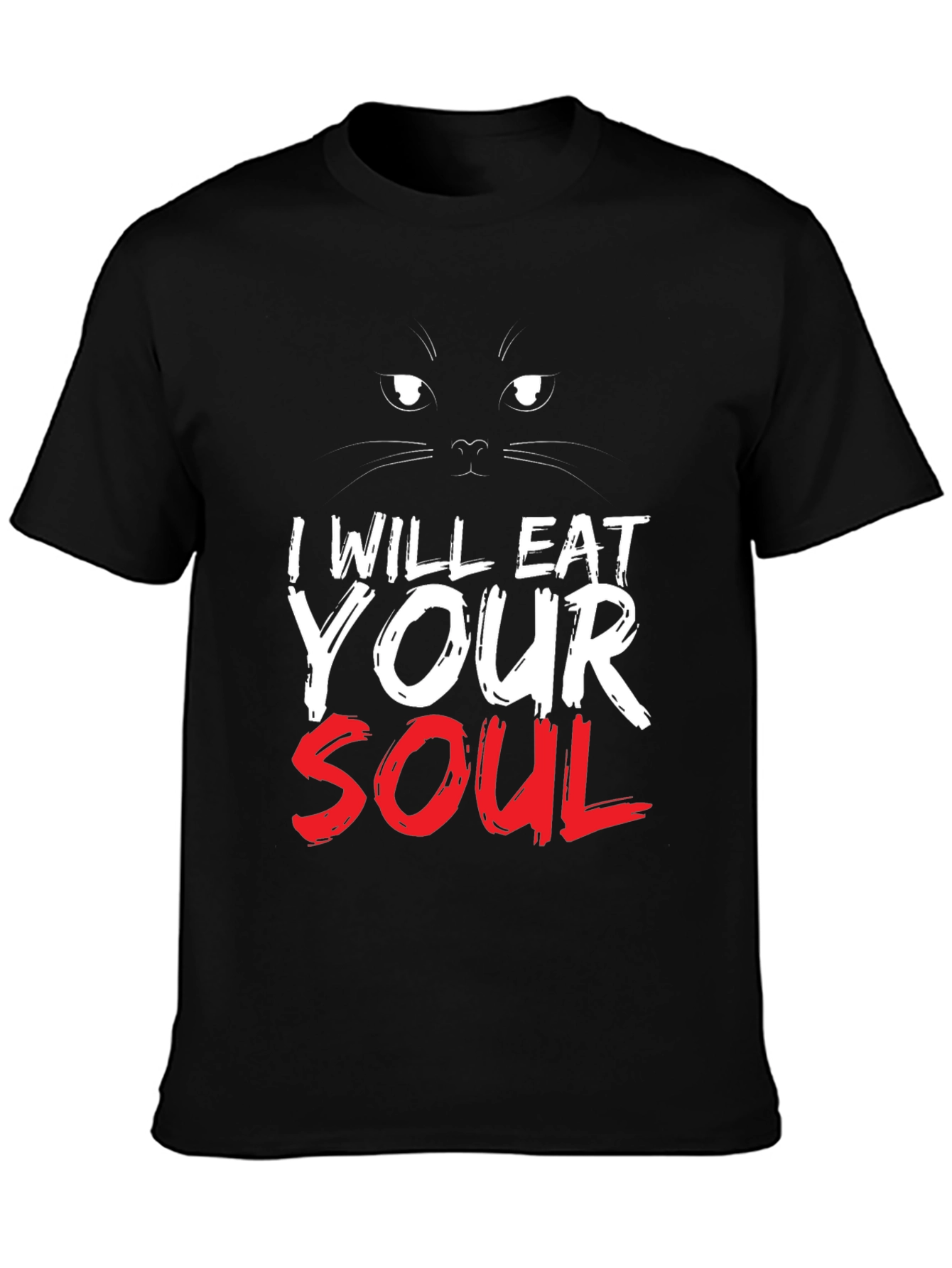 I Will Eat Your Soul Black Cat T-Shirt