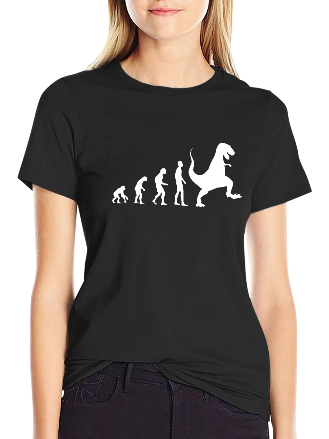 Evolution T-Shirt: From Ape to T-Rex