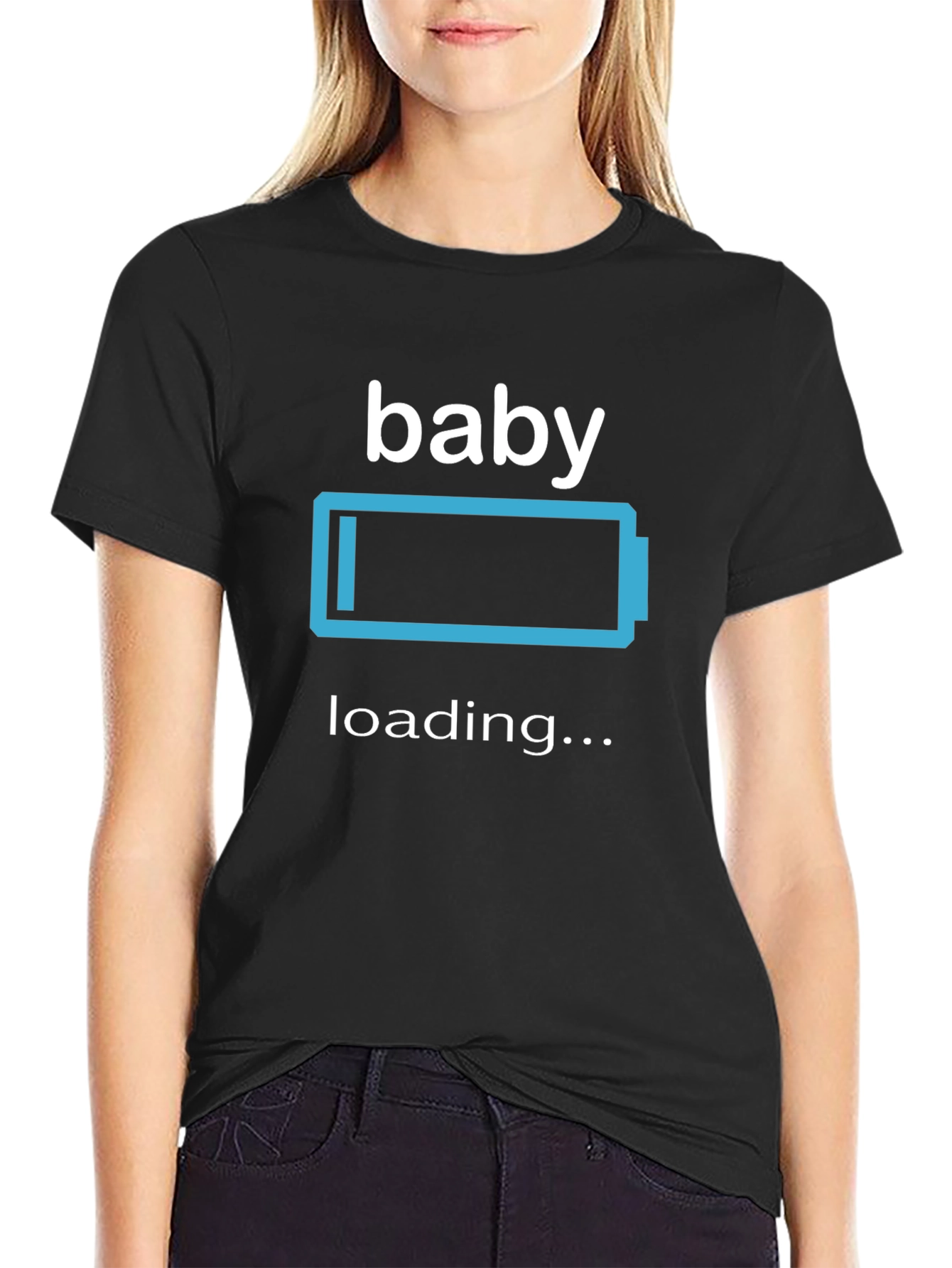 Baby Loading T-Shirt Pregnancy Announcement Tee