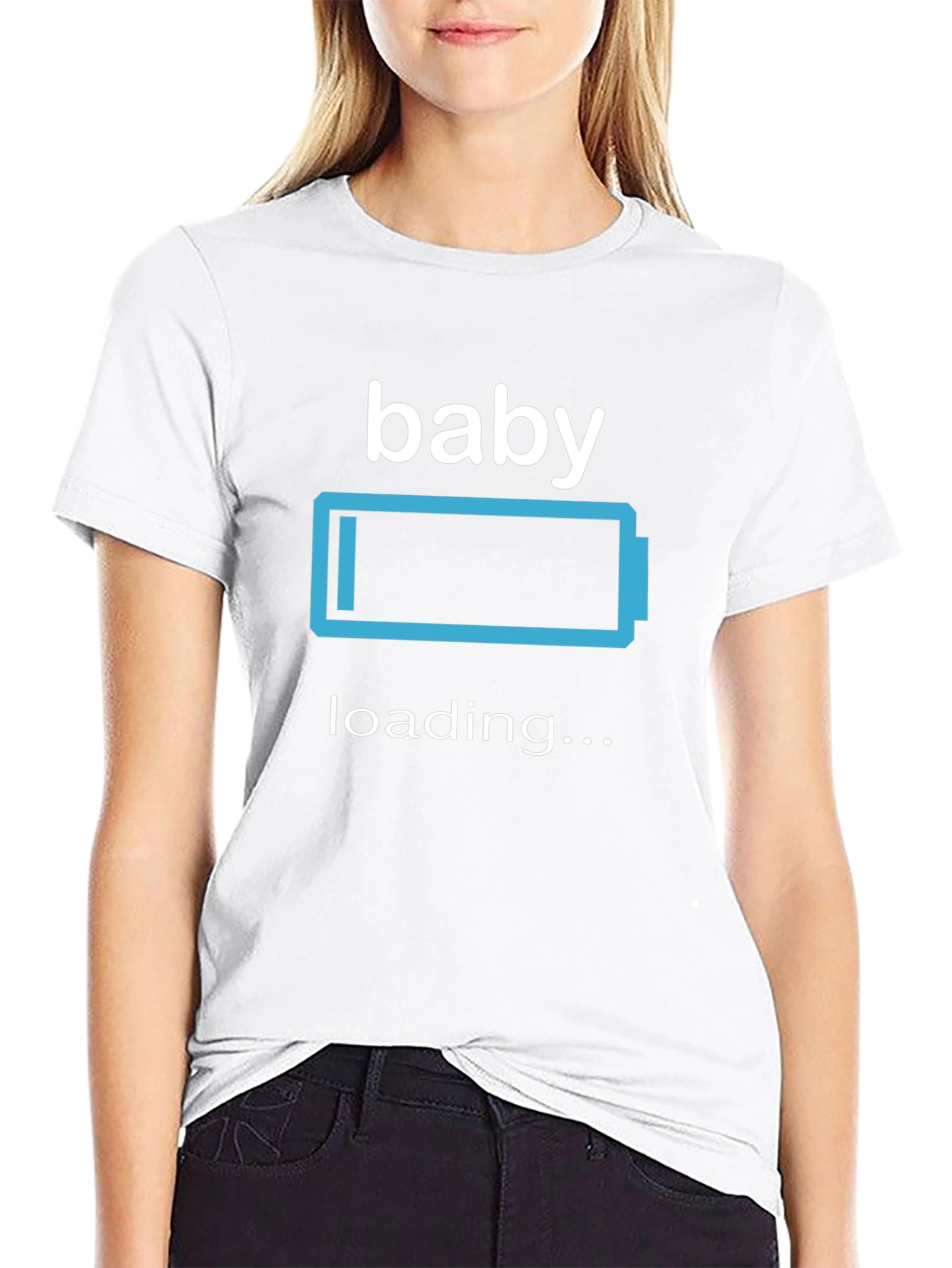 Baby Loading T-Shirt Pregnancy Announcement Tee