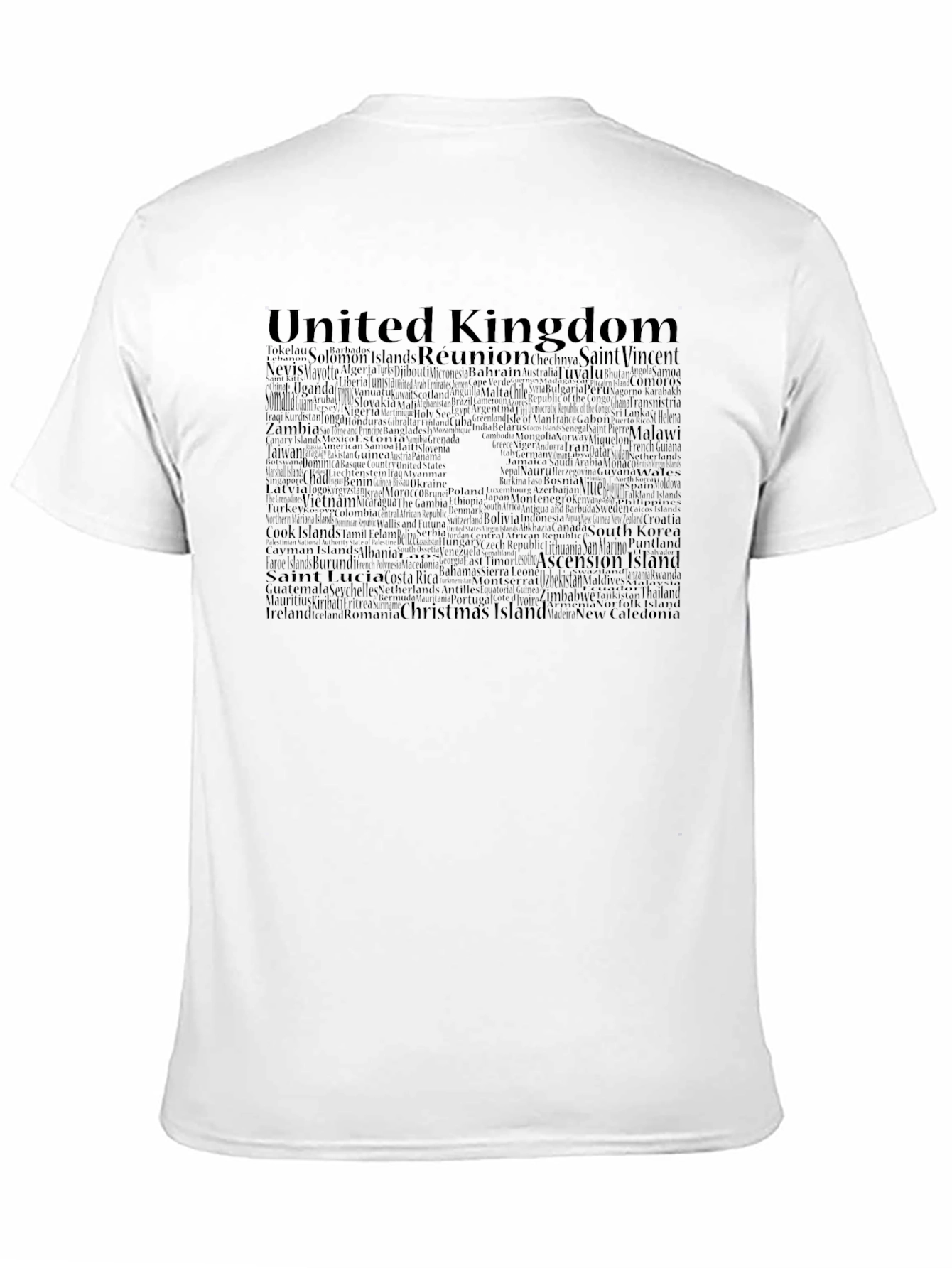 Word Art United Kingdom T-Shirt