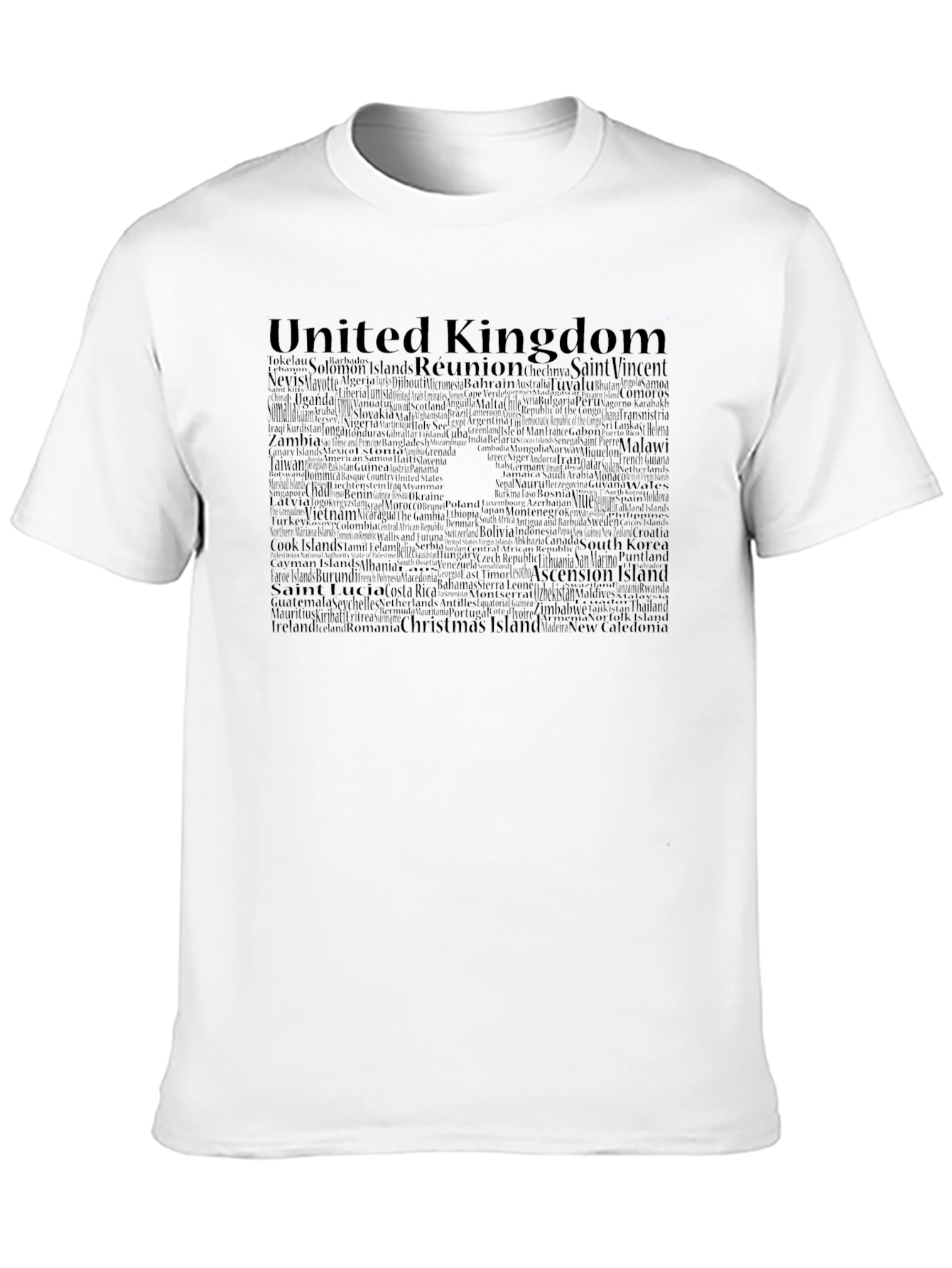Word Art United Kingdom T-Shirt
