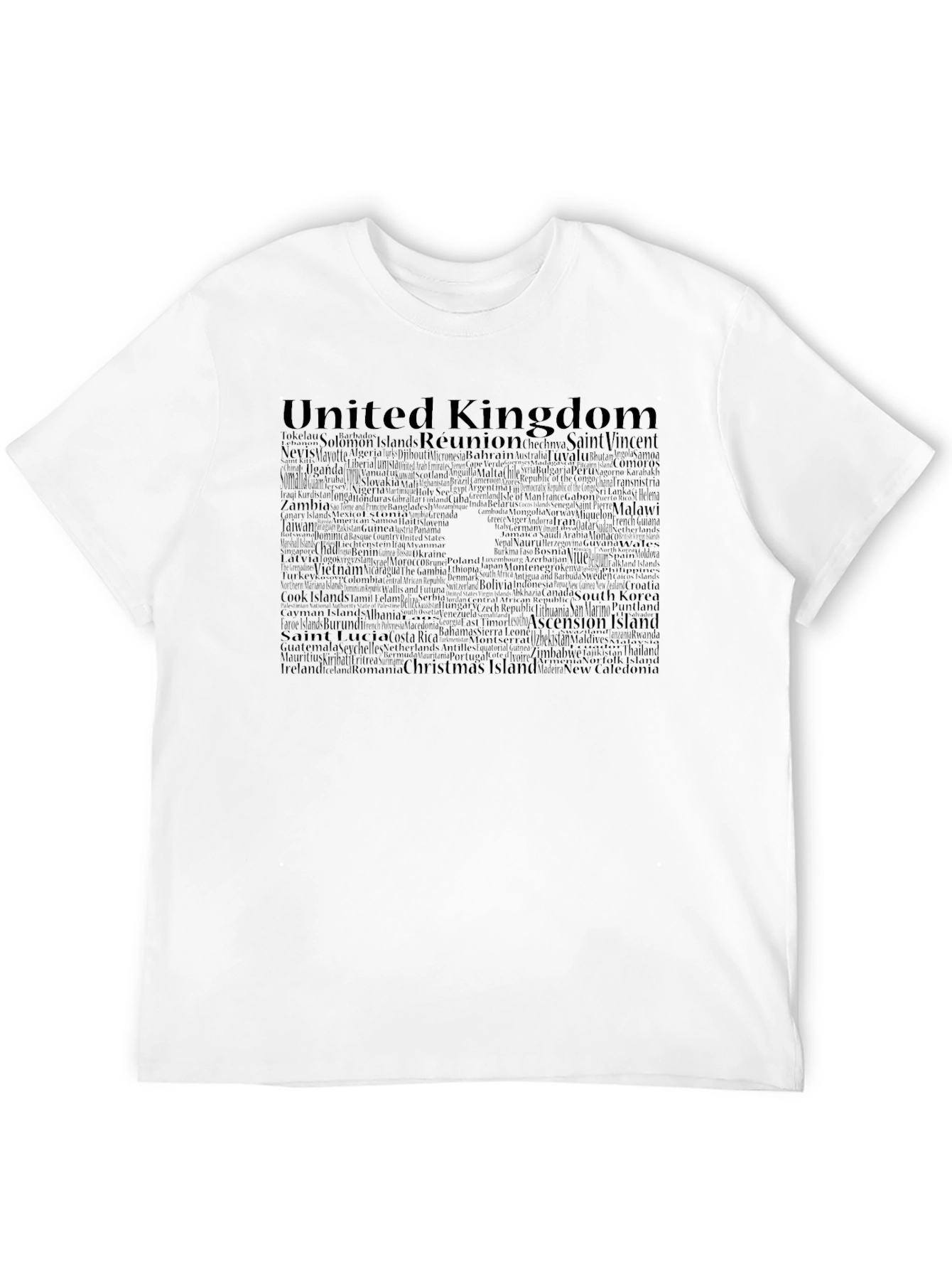 Word Art United Kingdom T-Shirt