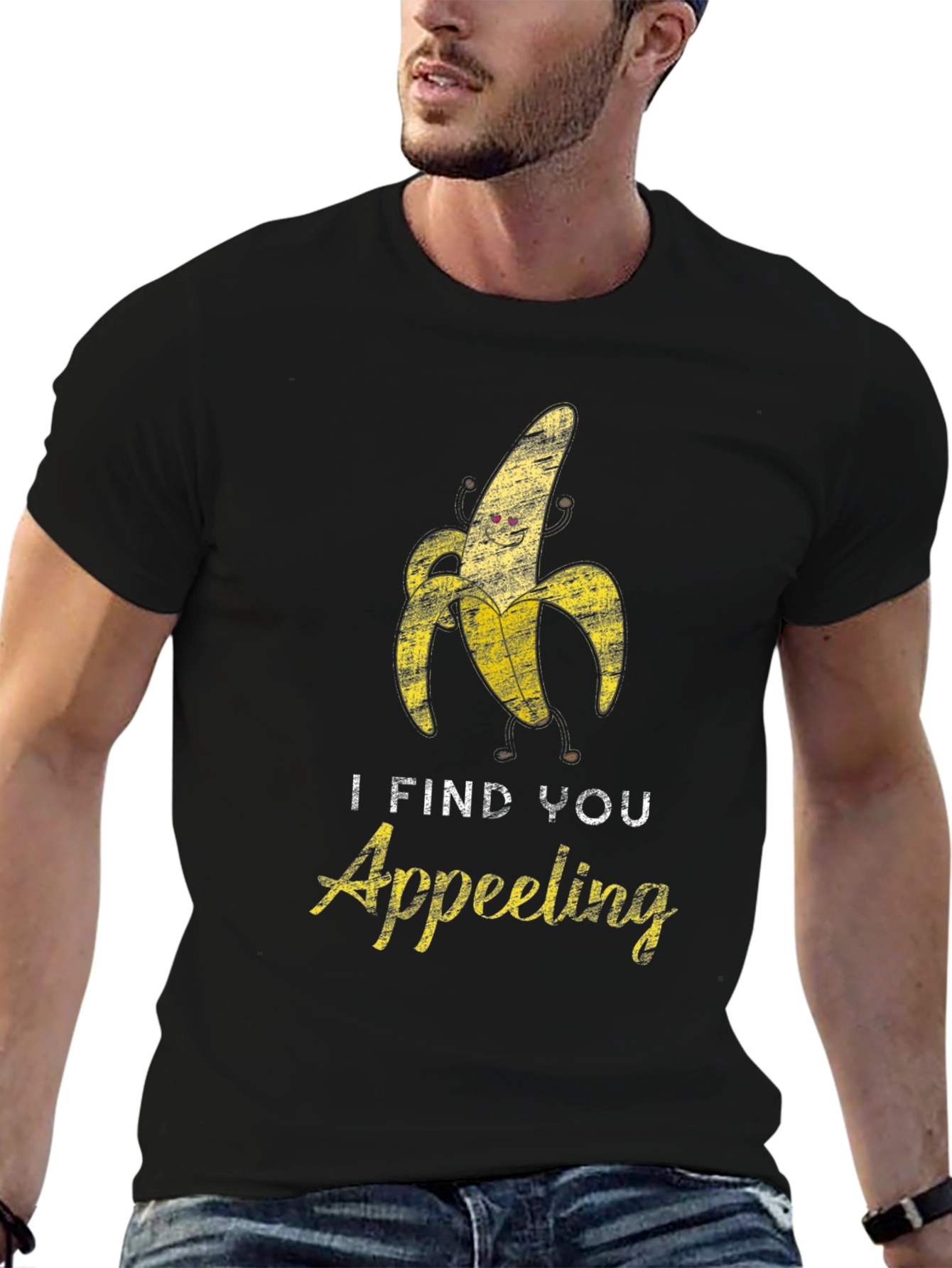 I Find You Appeeling Funny Banana Graphic T-Shirt