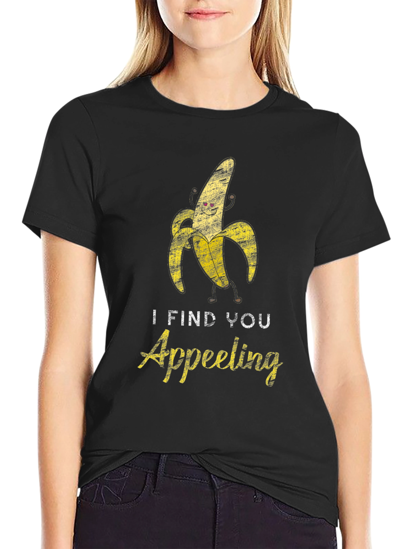 I Find You Appeeling Funny Banana Graphic T-Shirt