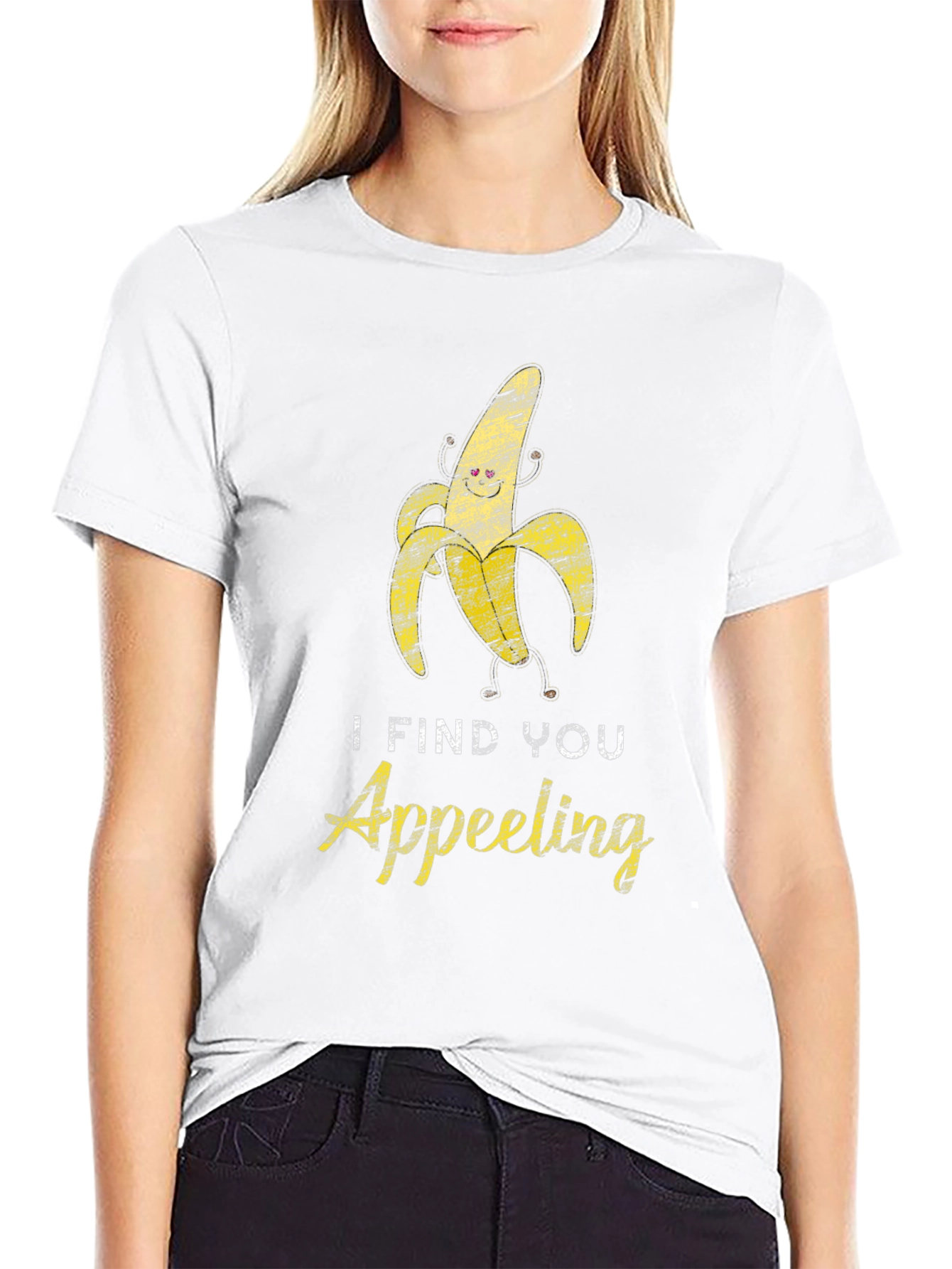 I Find You Appeeling Funny Banana Graphic T-Shirt