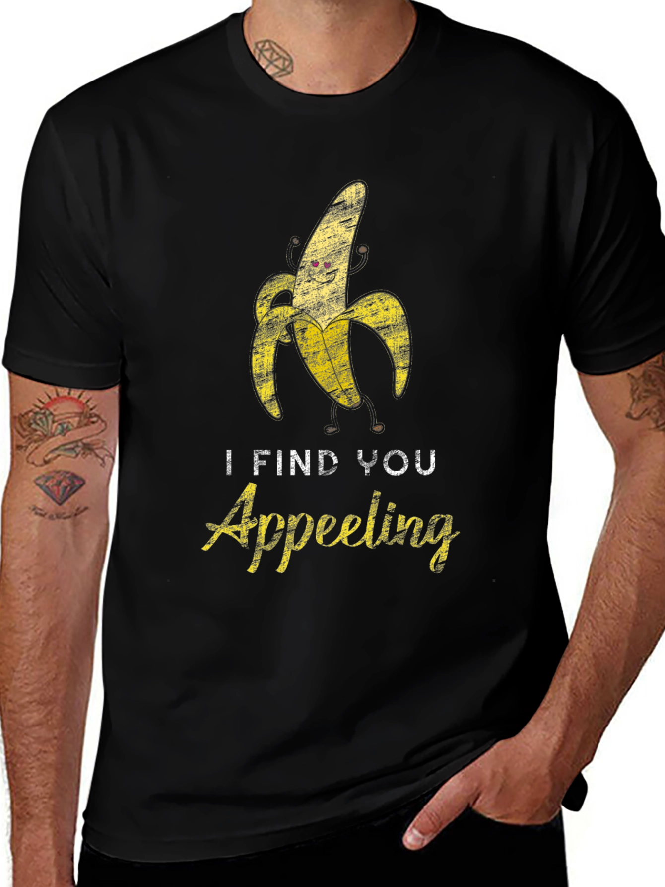 I Find You Appeeling Funny Banana Graphic T-Shirt