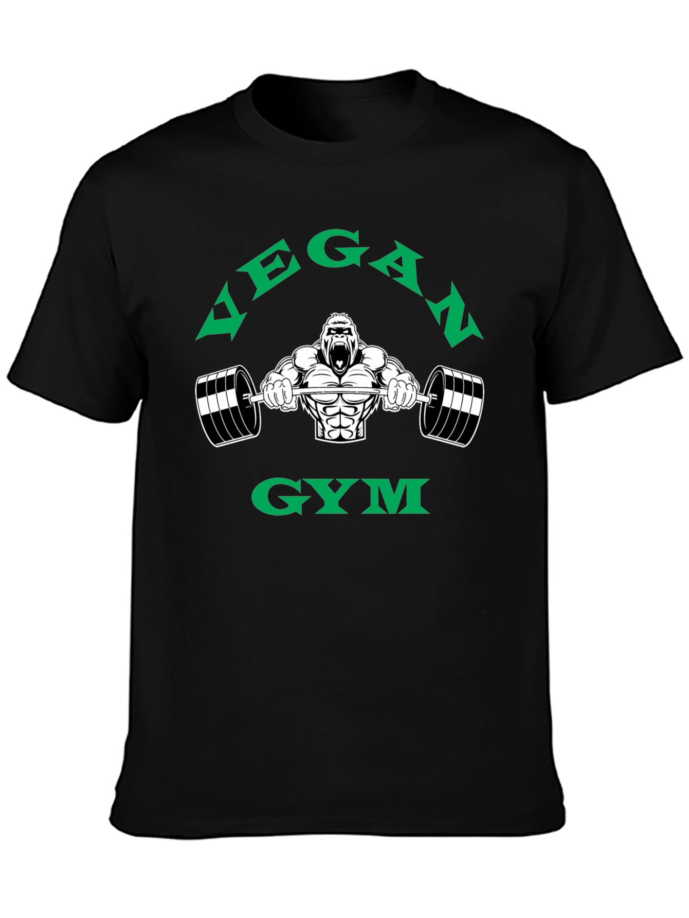 Vegan Gym Gorilla Graphic T-Shirt