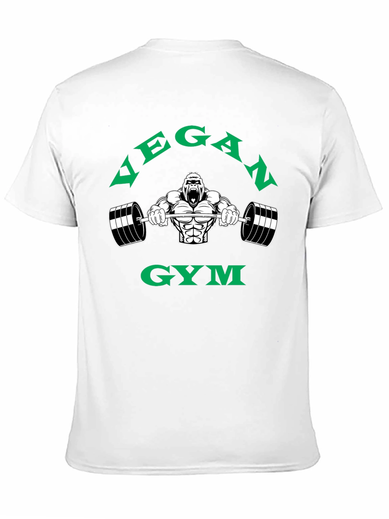 Vegan Gym Gorilla Graphic T-Shirt