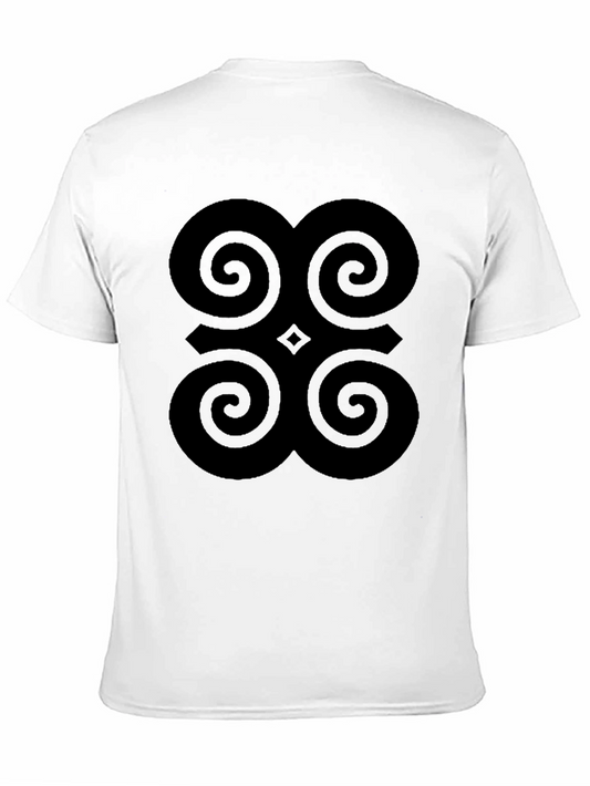 Adinkra Symbol Graphic Tee - Black