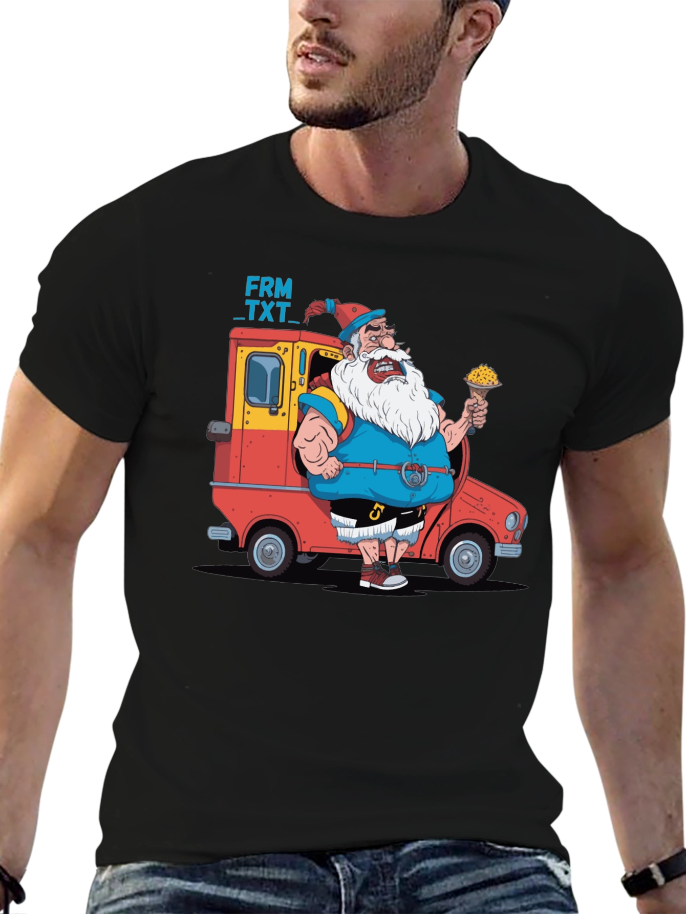 Cartoon Santa T-Shirt