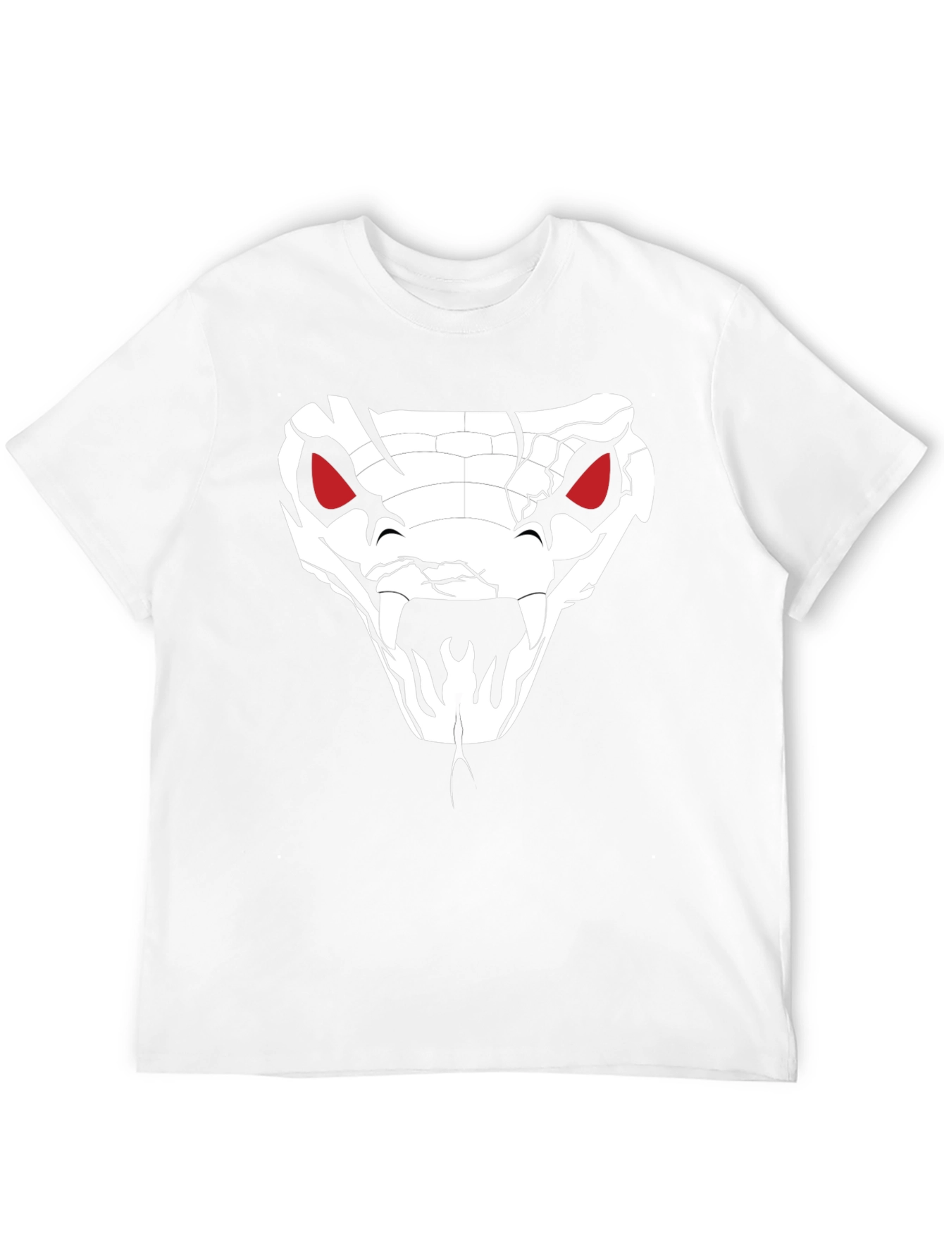 Mens Black T-Shirt - Snake Graphic Tee