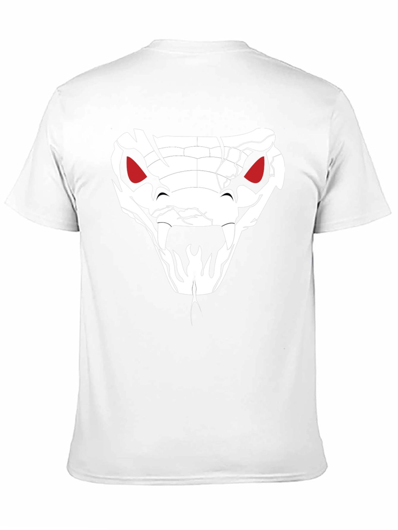 Mens Black T-Shirt - Snake Graphic Tee