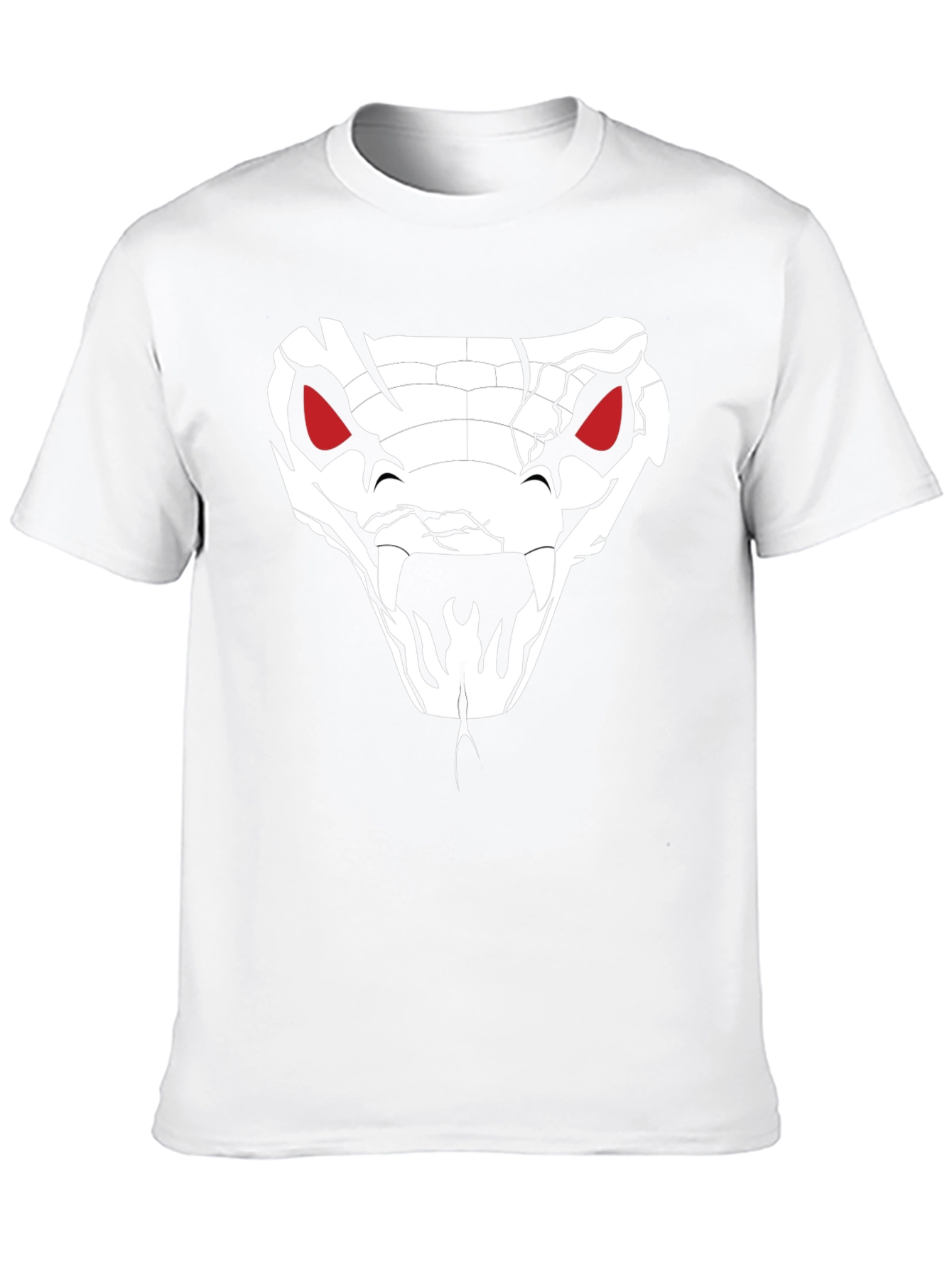 Mens Black T-Shirt - Snake Graphic Tee